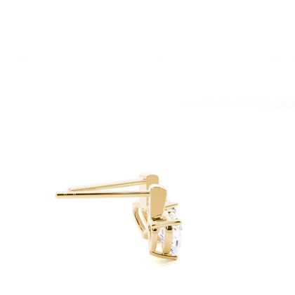 Prong-Einstellung Diamant-Ohrstecker