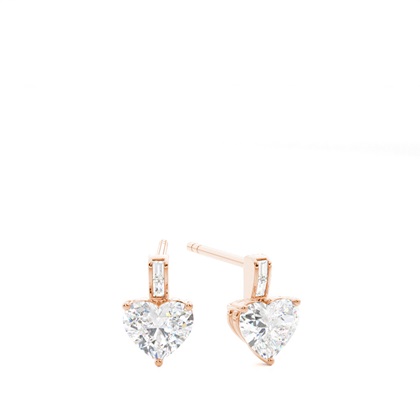 Heart Diamond Earrings