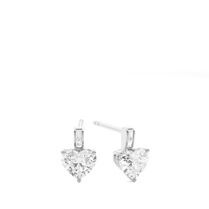 Heart Diamond Earrings