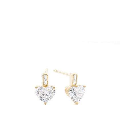 Yellow Gold Diamond Earrings