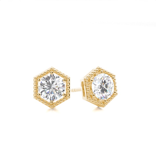 Prong Setting Diamond Stud Earrings