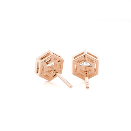Rose Gold Diamond Earrings