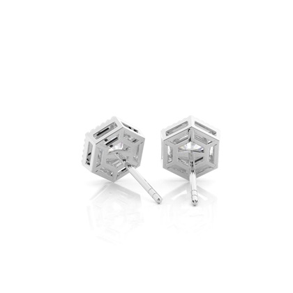 Prong Setting Moissanite Stud Earrings