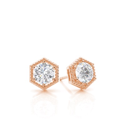 Prong Setting Moissanite Stud Earrings