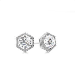 Prong Setting Diamond Stud Earrings