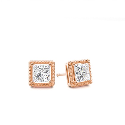Prong Setting Diamond Stud Earrings