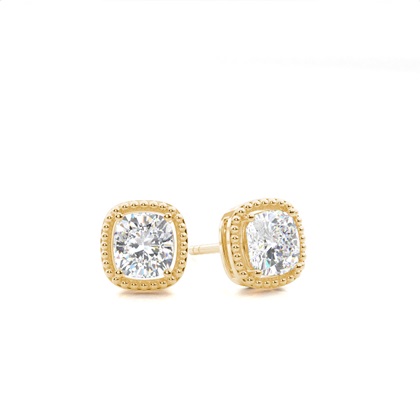 Cushion Cut Diamond Earrings