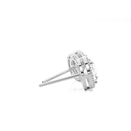 Prong-Einstellung Diamant-Ohrstecker