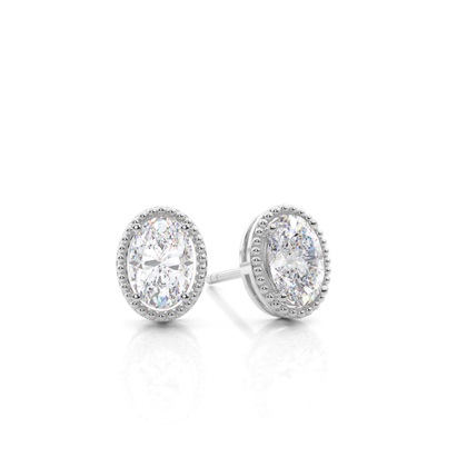 Prong Setting Moissanite Stud Earrings