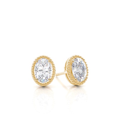 Prong Setting Moissanite Stud Earrings