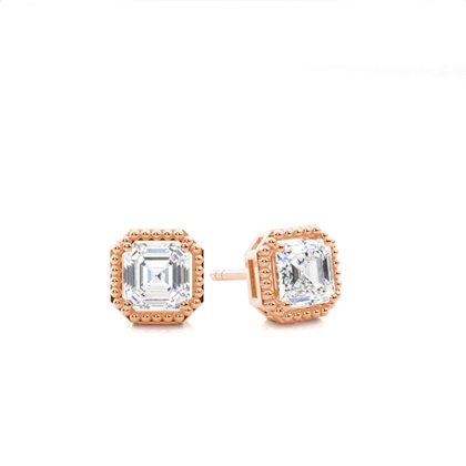 Rose Gold Diamond Earrings