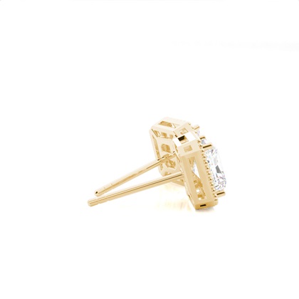 Prong-Einstellung Diamant-Ohrstecker