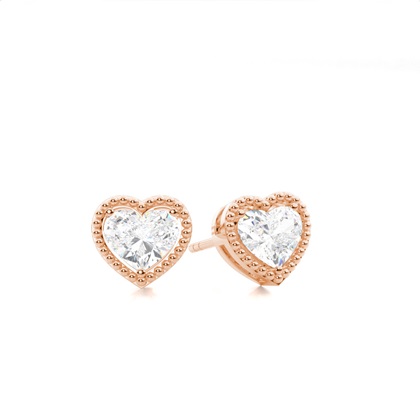Heart Diamond Earrings