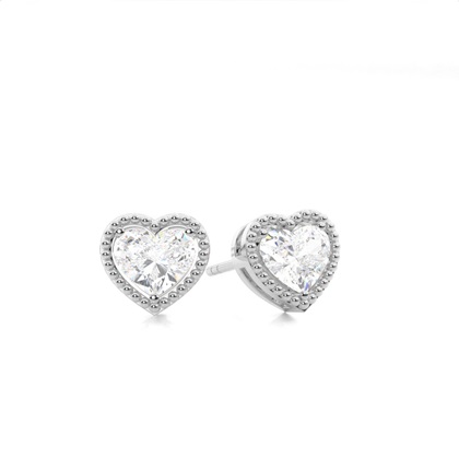 Heart Diamond Earrings