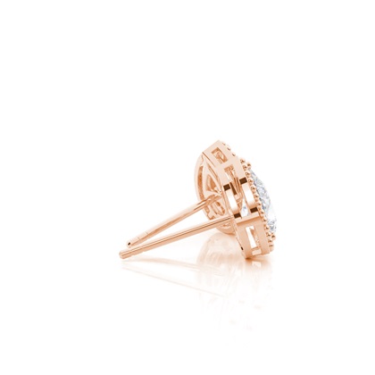 Pear Moissanite Diamond Earrings Diamond