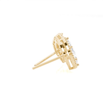 Prong-Einstellung Diamant-Ohrstecker