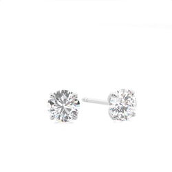 Prong-Einstellung Diamant-Ohrstecker