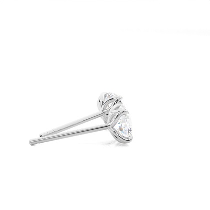 Kissen Weißgold Ohrstecker Ohrringe