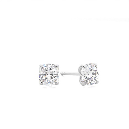 Cushion Cut Diamond Earrings