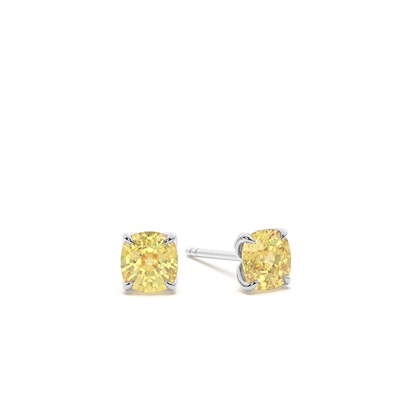 Silver Diamond Earrings