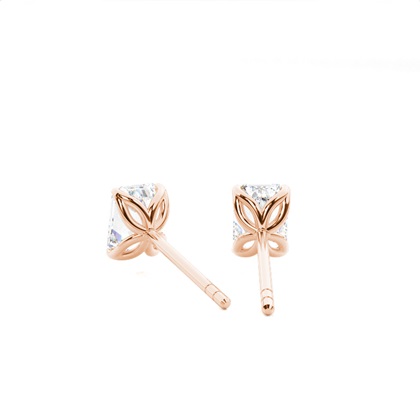 Prong-Einstellung Diamant-Ohrstecker