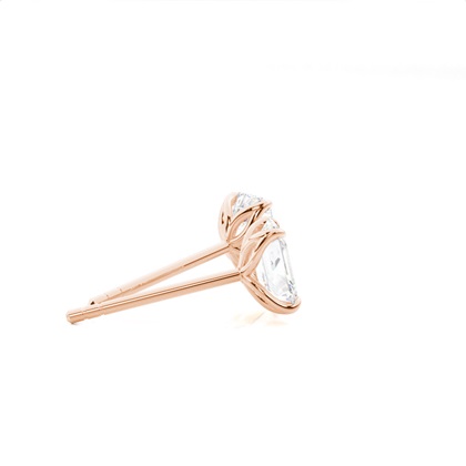 Prong-Einstellung Diamant-Ohrstecker