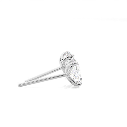 Prong-Einstellung Diamant-Ohrstecker