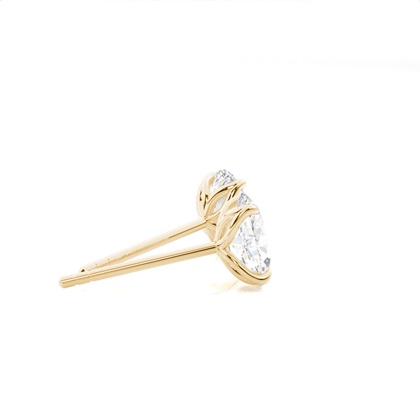 Prong-Einstellung Diamant-Ohrstecker