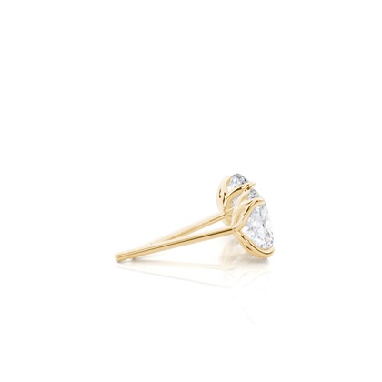 Oval Moissanite Diamond Earrings 