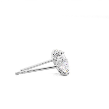 Prong-Einstellung Diamant-Ohrstecker