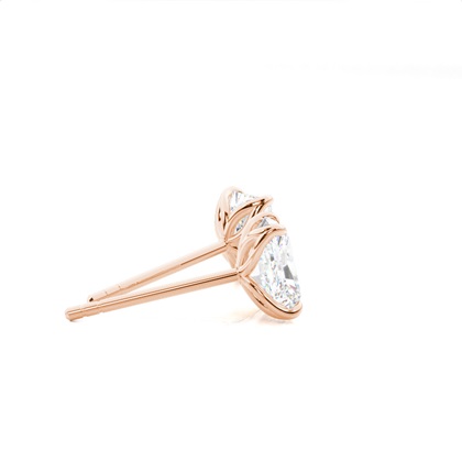 Prong-Einstellung Diamant-Ohrstecker