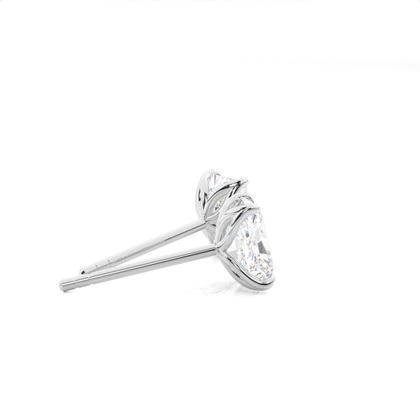 Prong-Einstellung Diamant-Ohrstecker