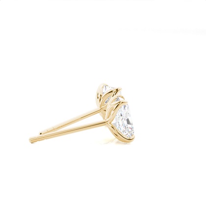 Prong-Einstellung Diamant-Ohrstecker