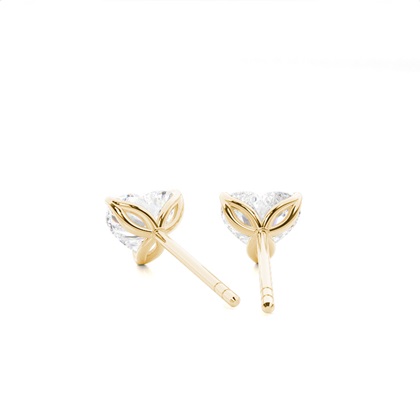 Prong-Einstellung Diamant-Ohrstecker