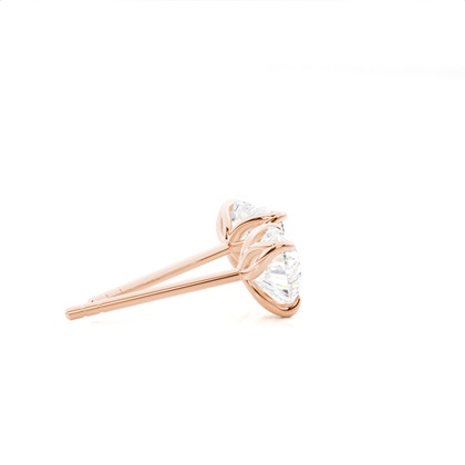 Prong-Einstellung Diamant-Ohrstecker