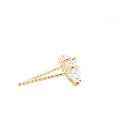 Prong-Einstellung Diamant-Ohrstecker