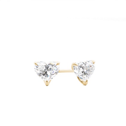 Yellow Gold Diamond Earrings