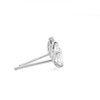 Prong-Einstellung Diamant-Ohrstecker