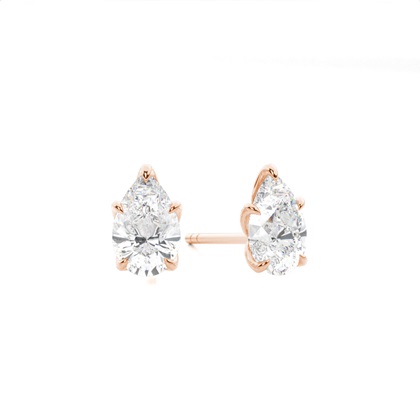 Rose Gold Diamond Earrings
