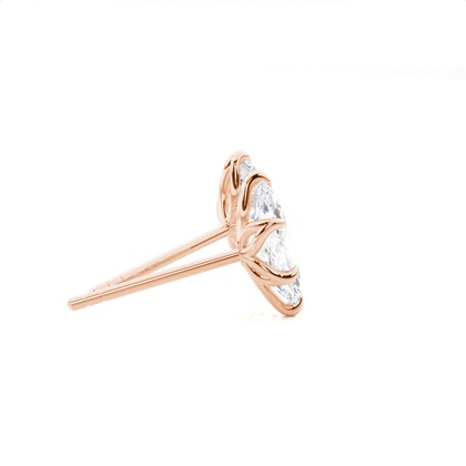 Prong-Einstellung Diamant-Ohrstecker