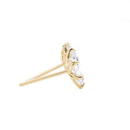 Prong-Einstellung Diamant-Ohrstecker