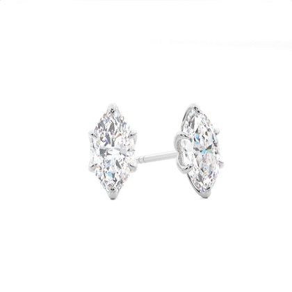 Marquise Cut Diamond Earrings 