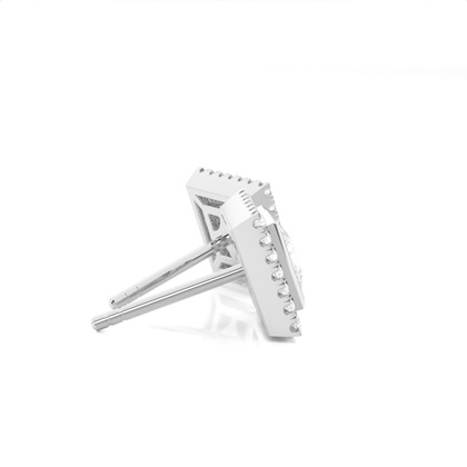 Lünetteeinstellung Diamant-Ohrstecker