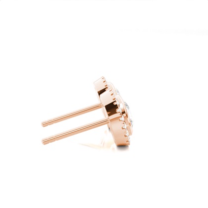 Lünetteeinstellung Diamant-Ohrstecker