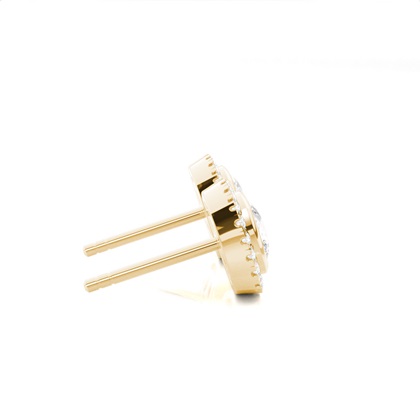 Lünetteeinstellung Diamant-Ohrstecker