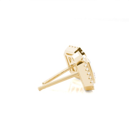 Lünetteeinstellung Diamant-Ohrstecker