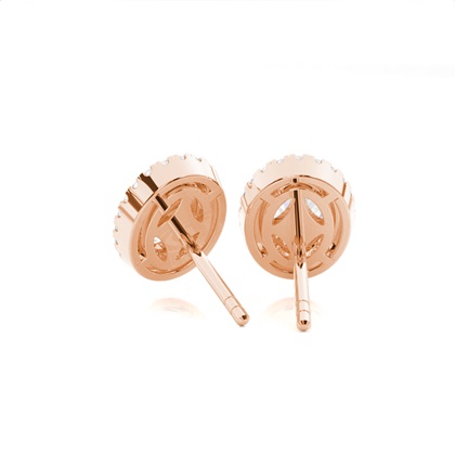 Lünetteeinstellung Diamant-Ohrstecker