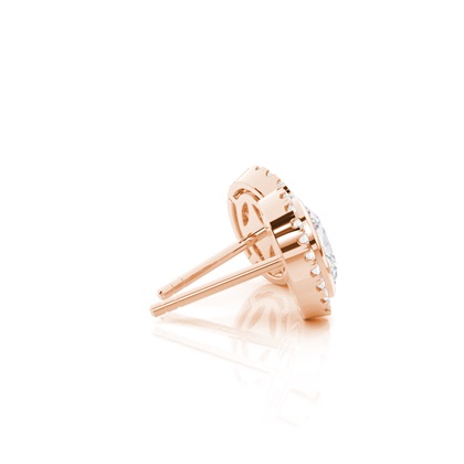 Oval Moissanite Diamond Earrings 