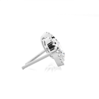 Lünetteeinstellung Diamant-Ohrstecker