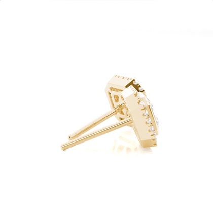 Lünetteeinstellung Diamant-Ohrstecker